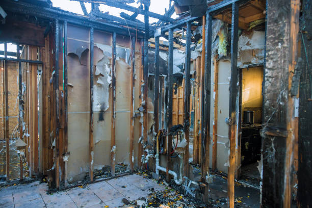 Professional Fire Damage Removal technician working in Hammond, WI